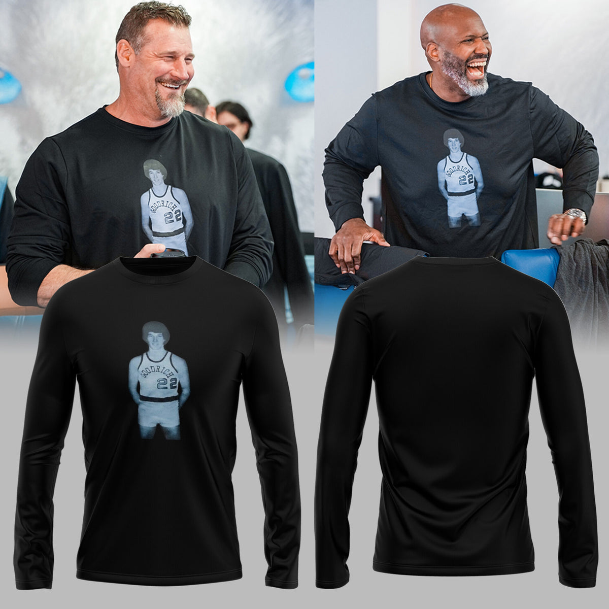 Honor Rod Wood’s Goodrich High School Basketball Career Long Sleeve Shirt-ND04272630