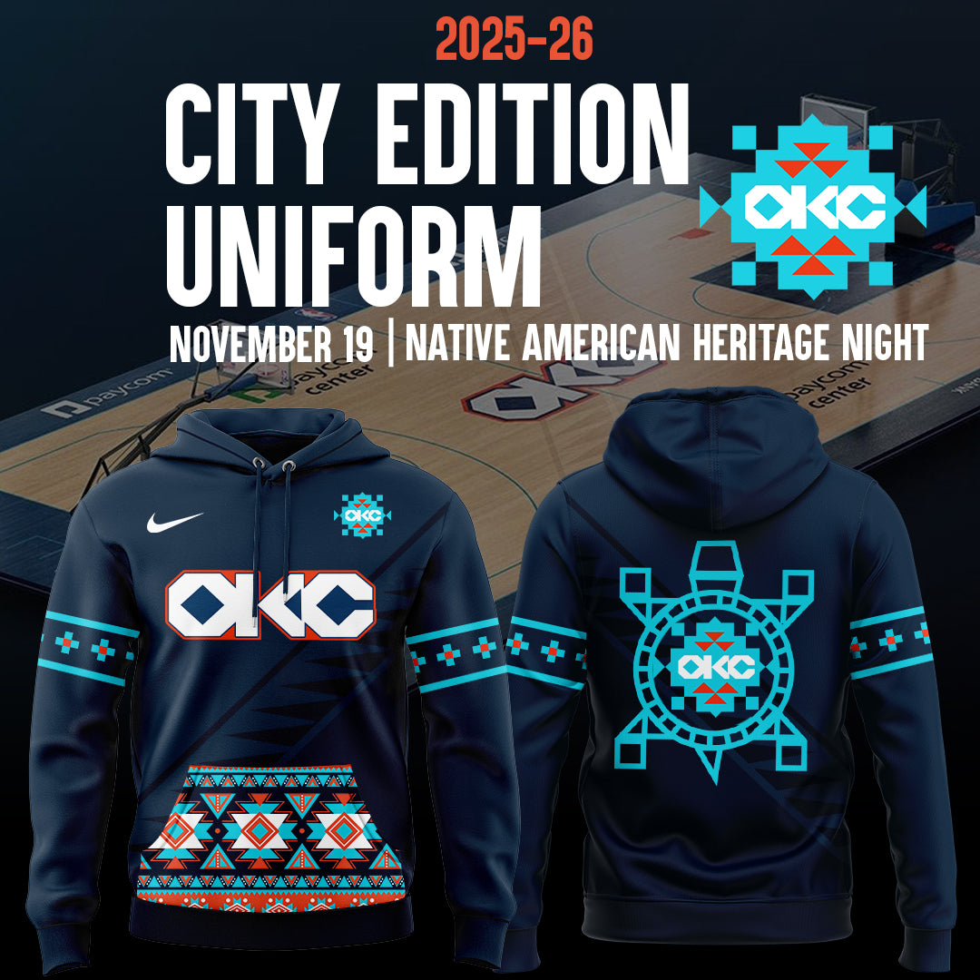 Exclusive OKC Basketball 2025-26 City Edition Hoodie-ND08222515
