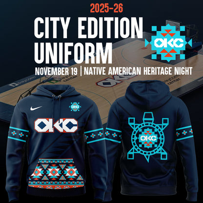 Exclusive OKC Basketball 2025-26 City Edition Hoodie-ND08222515