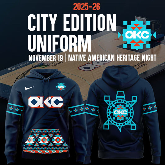 Exclusive OKC Basketball 2025-26 City Edition Hoodie-ND08222515