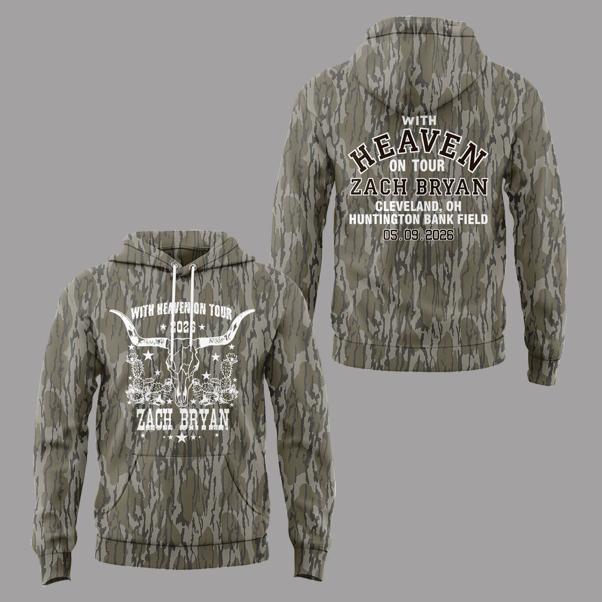 Limited Edition “With Heaven On Tour 2026” at Huntington Bank Field Stadium Hoodie-PA050626032