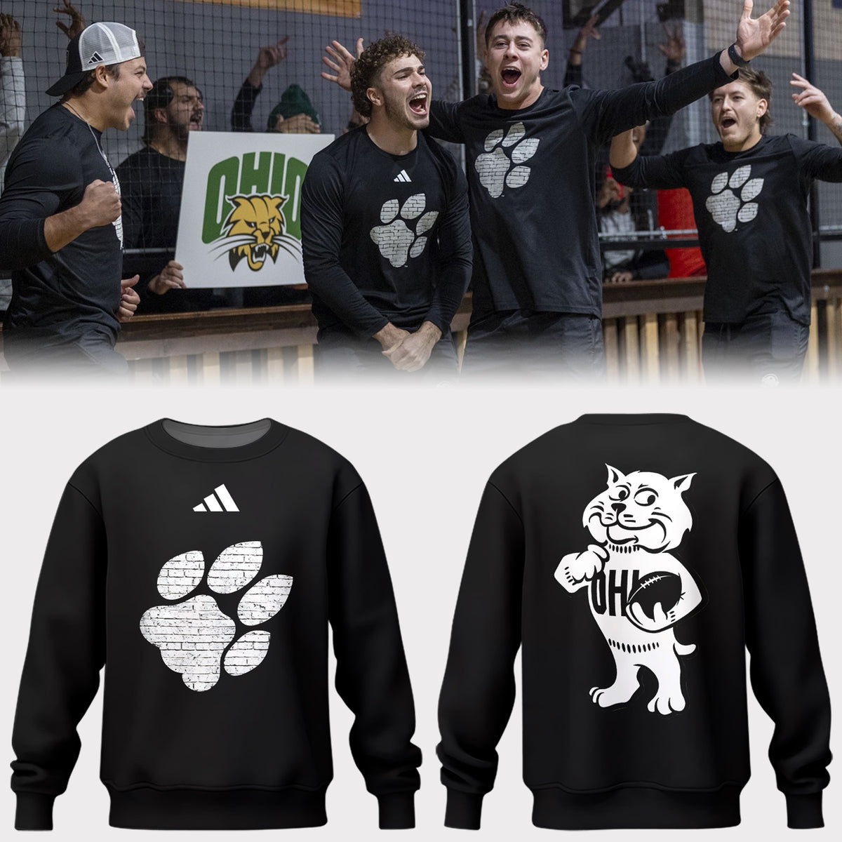 Limited Ohio Bobcats Football x Frisco Bowl 2025 Sweatshirt-PA122325006