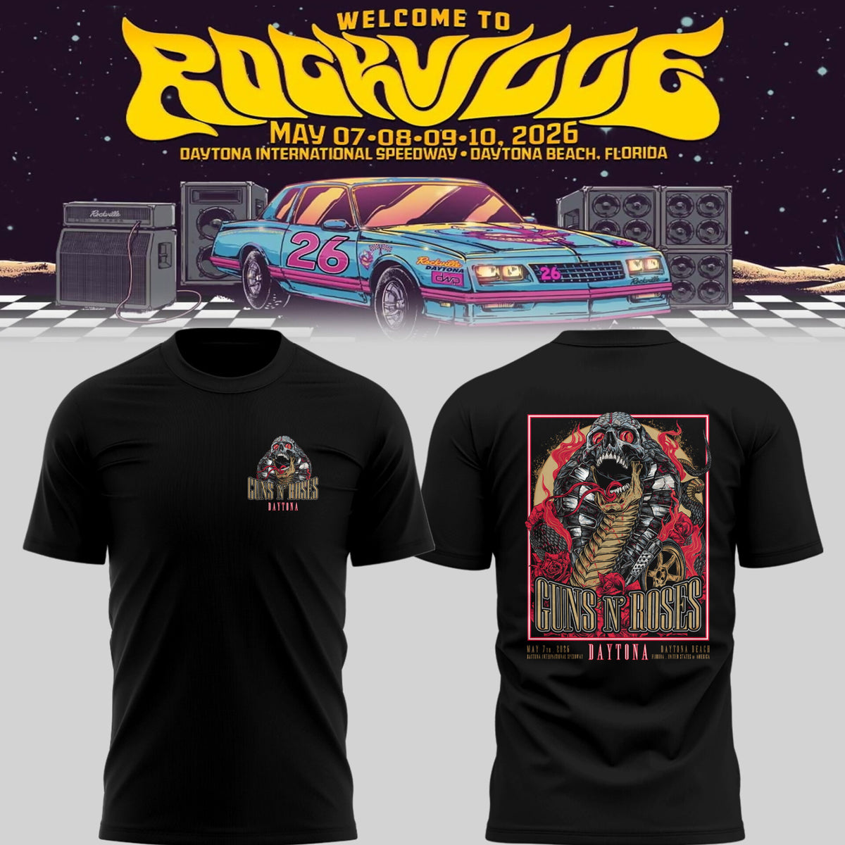 GnR 🎵 Welcome to Rockville, FL TShirt-PU26050902