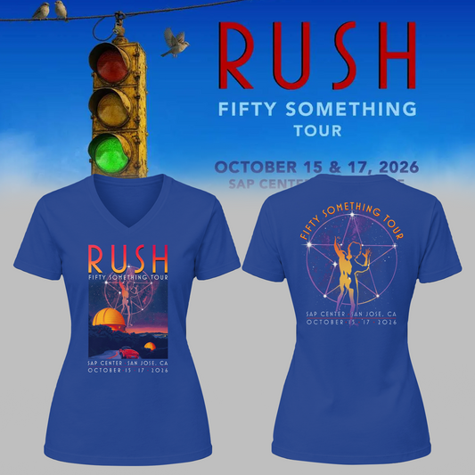 🔥 Rush “Fifty Something Tour 2026” V-neck Shirt