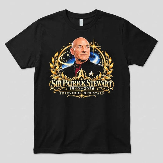 In Loving Memory Patrick Stewart 1940-2026 Rest In Peace Comfort Colors T-Shirt