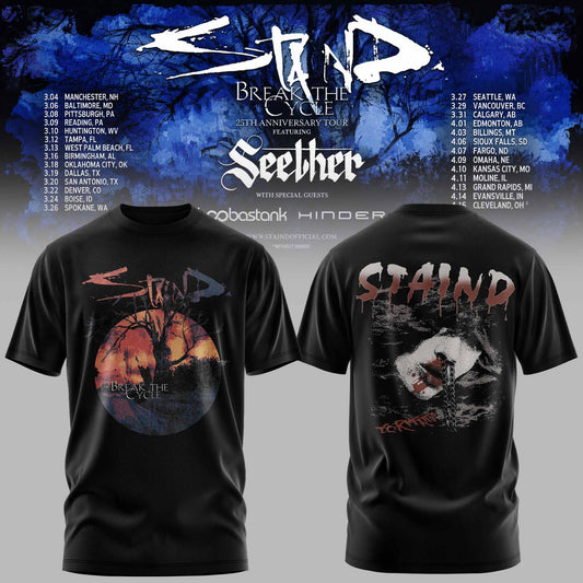 STAIND — BREAK THE CYCLE 25TH ANNIVERSARY TOUR TEE