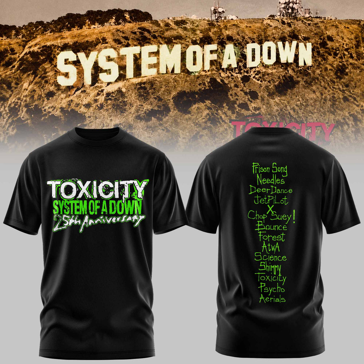 SYSTEM OF A DOWN — TOXICITY MERCH COLLECTION TEE