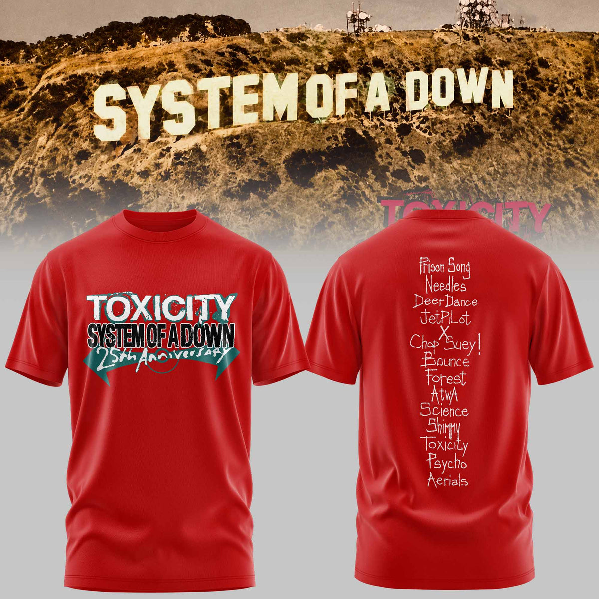SYSTEM OF A DOWN — TOXICITY MERCH COLLECTION TEE