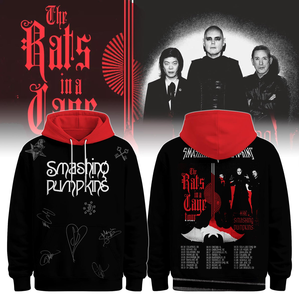 The Smashing Pumpkins “The Rats In A Cage Tour” 2026Limited Edition + Selling Out Fast