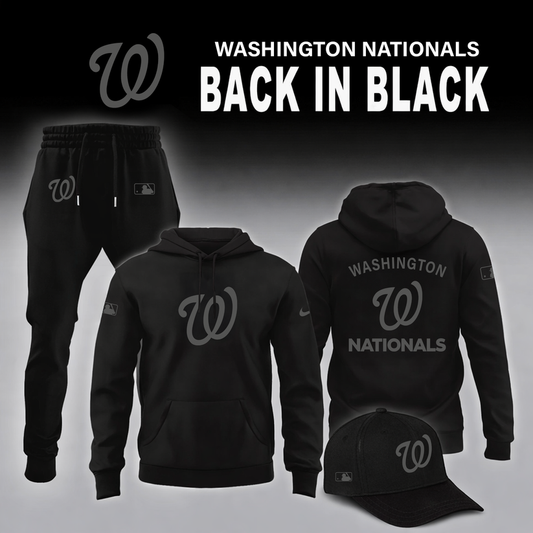 Washington Nationals 2026 Back In Black Limited Edition Hoodie