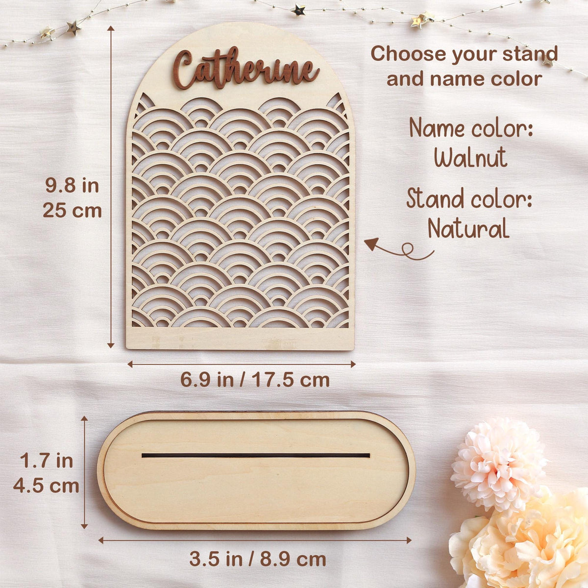 Wood Jewelry Organizer Personalized Earring Stand Jewelry Organization Jewelry Holder Birthday Gifts for Her Mothers Day Gifts