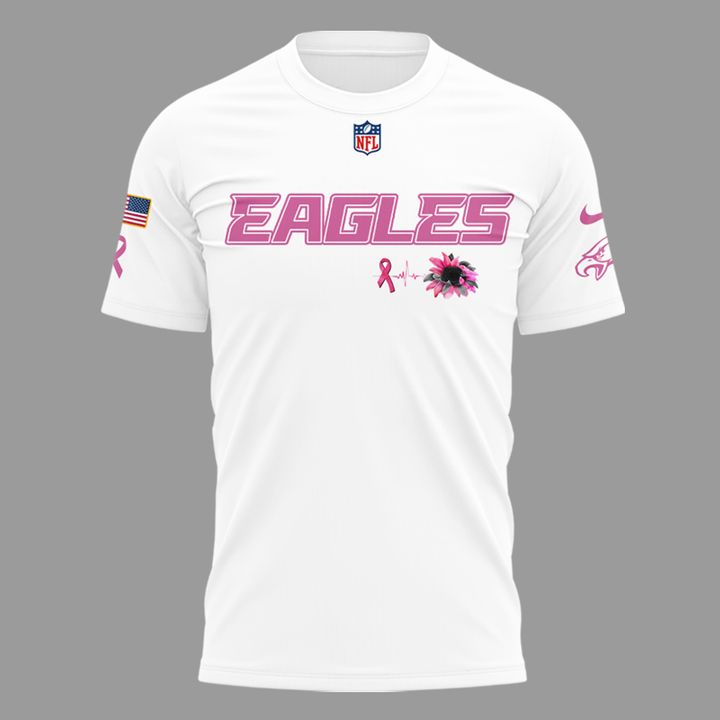 Exclusive Version Philadelphia Eagles Breast Cancer Awareness Tshirt 2025