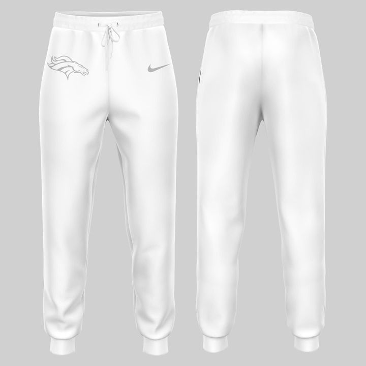 Unisex Broncos White Out 2025 Hoodie