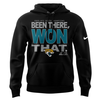 Official Jacksonville Jaguars 2025 AFC South Champions ''Been there, won that'' Hoodie