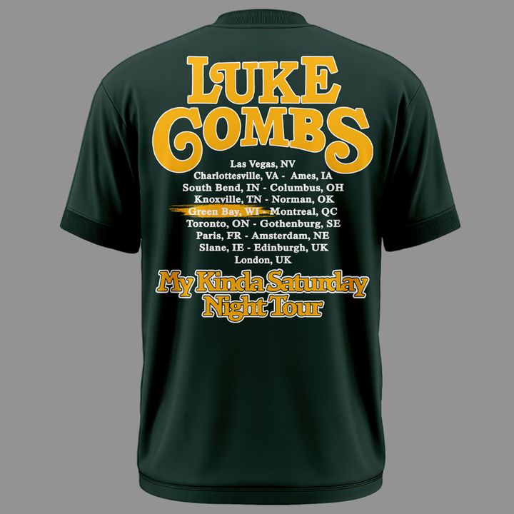 Luke Combs x Green Bay Packers My Kinda Saturday Night Tour 2026 - Tshirt
