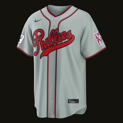 Trea Turner Philadelphia Phillies 2026 Field of Dreams Stadium Jersey - Gray - Signature