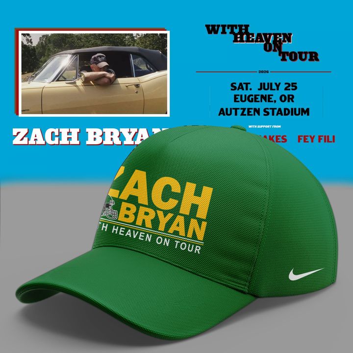 Special Zach Bryan x Oregon Football - With Heaven On Tour 2026 T-Shirt
