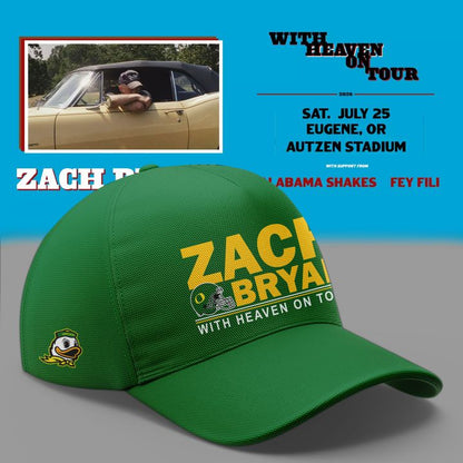 New Shirt Zach Bryan x Oregon Football - With Heaven On Tour T-Shirt