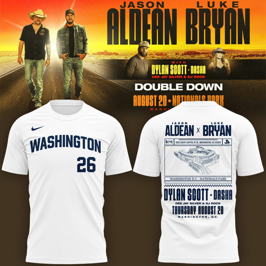 Limited Edition Washington Nationals x Jason Aldean And Luke Bryan T-Shirt