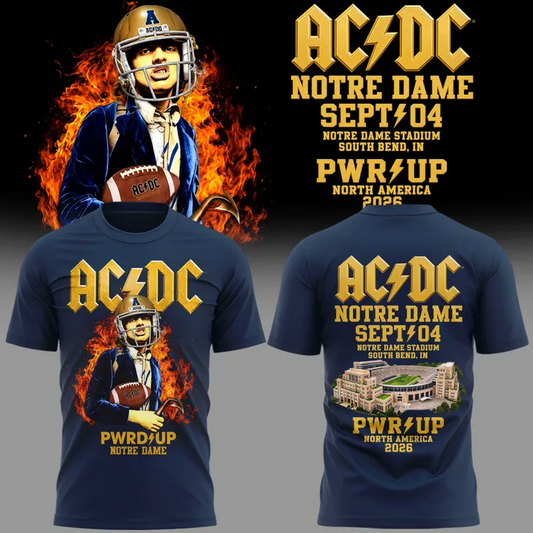 AC/DC Exclusive South Bend Event Shirt - Power Up Tour 2026 T-Shirt