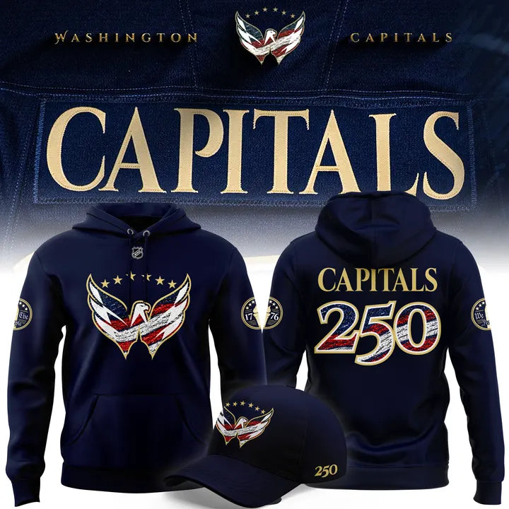 Limited Edition Washington Capitals - Celebrating the 250th Anniversary of America Hoodie