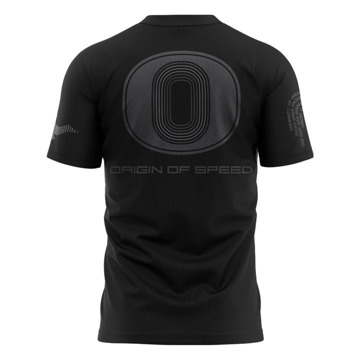 Men's Nike Oregon Ducks Football Origin of Speed Air T-Shirt – Black