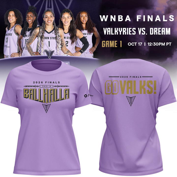 01.(Women's)Limited edition Golden State Valkyries Finals 2026 T-Shirt -Game 1