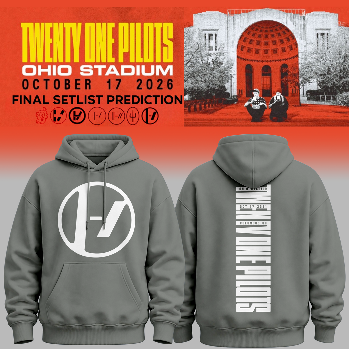 Twenty One Pilots X Ohio State Buckeyes 2026 Hoodie