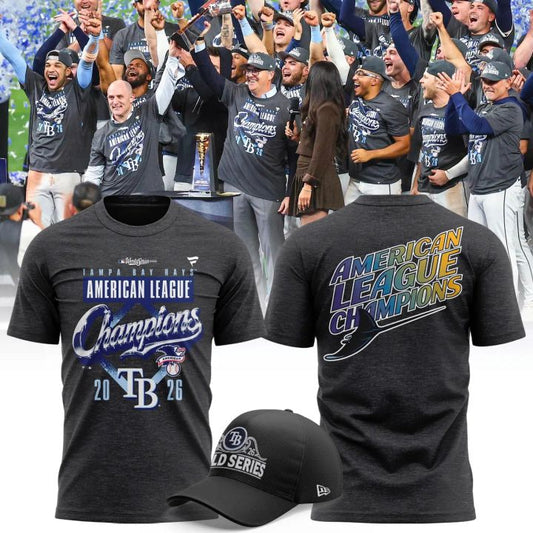 Tampa Bay Rays 2026 American League Champions Front & Back Graphic T-Shirt