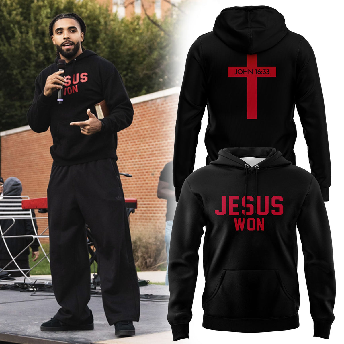 Ohio State Buckeyes JESUS WON Hoodie