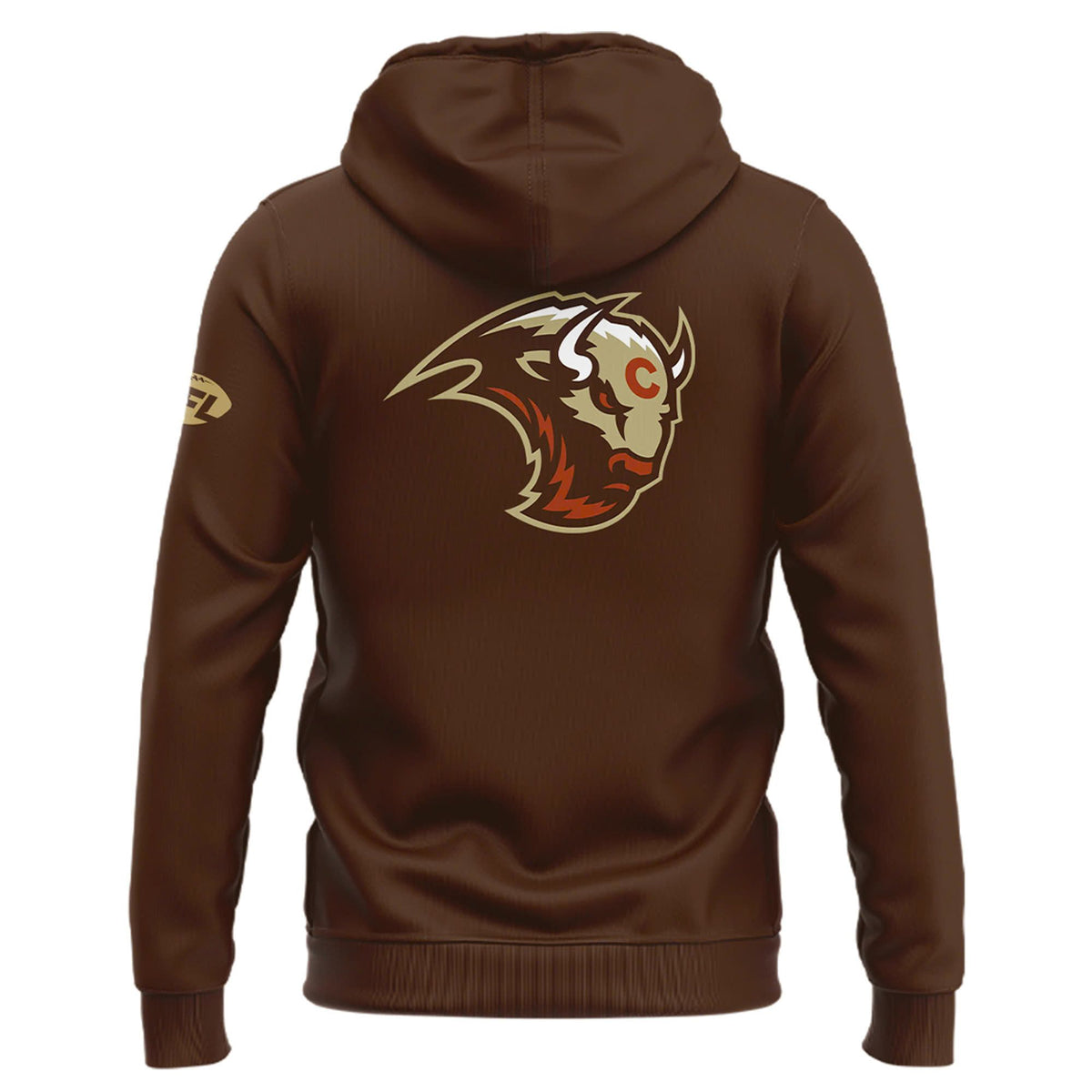 Colorado Stampede Primary Logo Brown Men's Hoodie