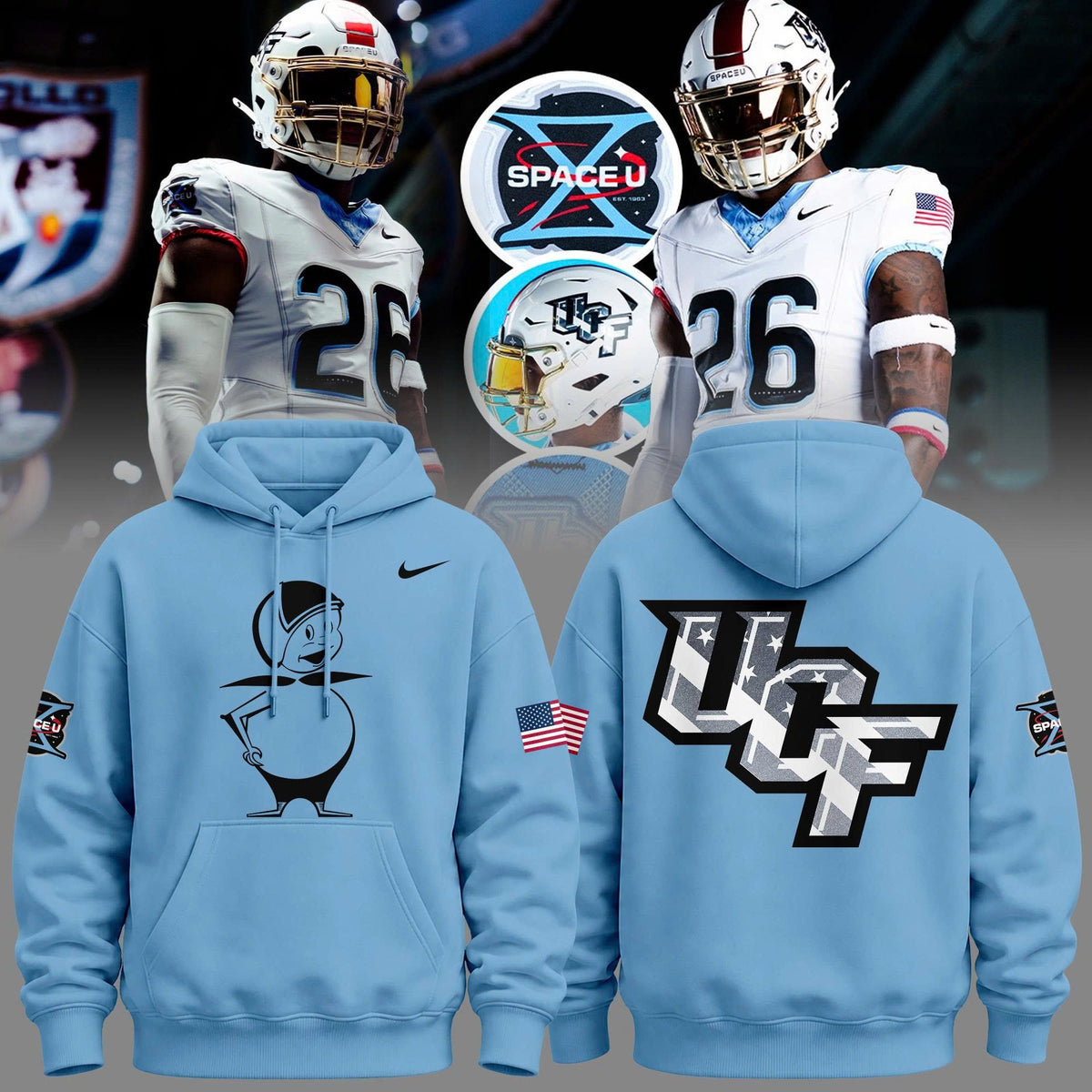 Exclusive Hoodie uniforms "Mission X" UCF Knights Football!