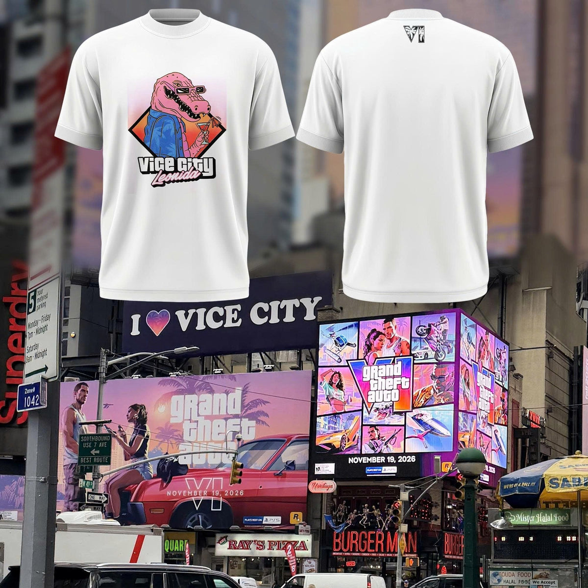 Grand Theft Auto VI "Vice City Leonida Gator" Tee