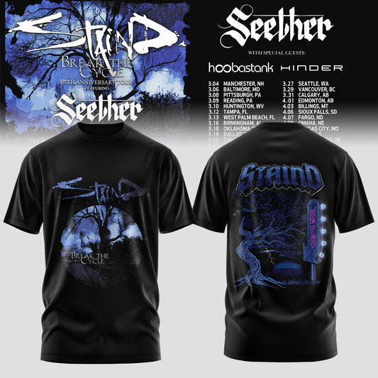 Staind and Seether Break The Cycle Tour T-Shirt