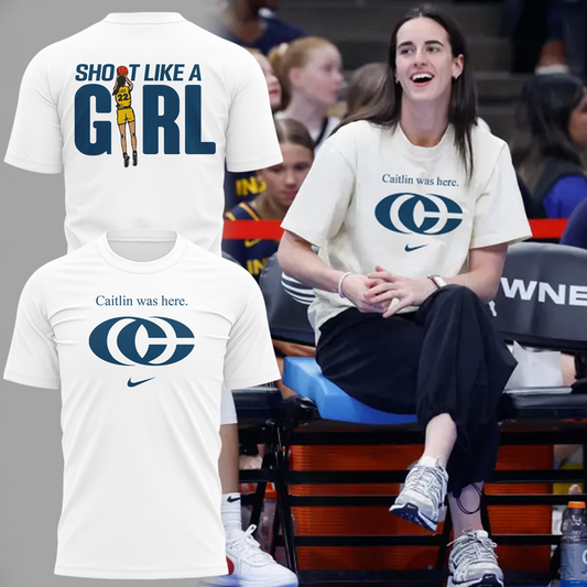 Special New Caitlin Clark logo T-Shirt white