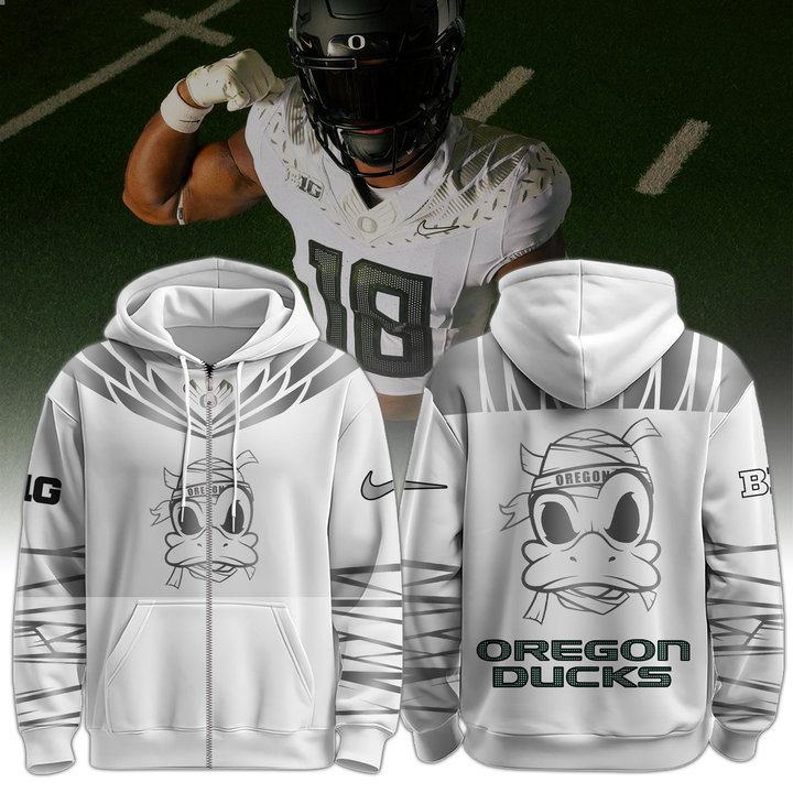ORE Mummy Duck White Zip Hoodie