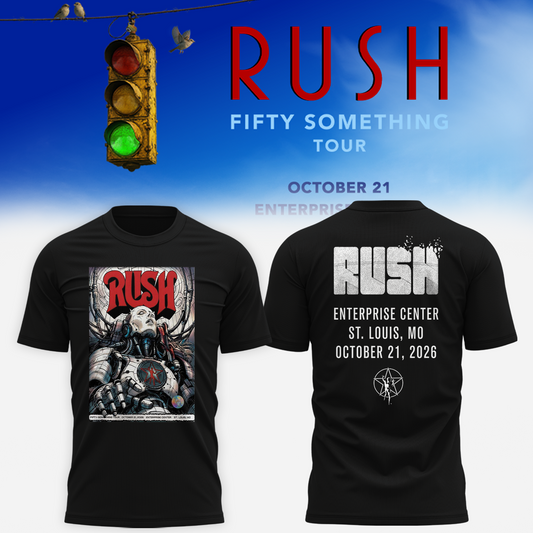 Rush St. Louis MO Event Poster 2026 Live At Enterprise Center October 21 2026 T shirt