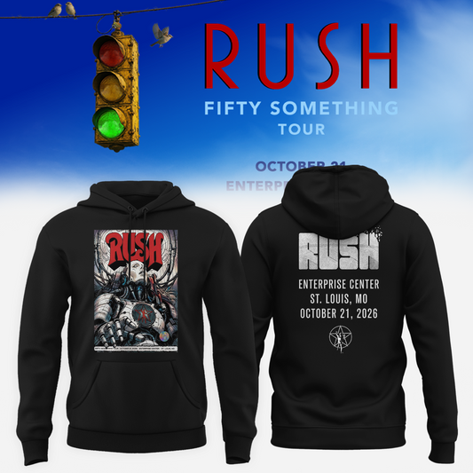 Rush St. Louis MO Event Poster 2026 Live At Enterprise Center October 21 2026 Hoodie