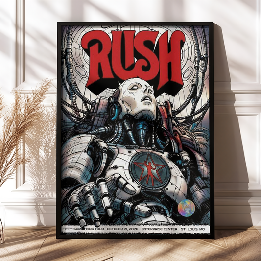 Rush St. Louis MO Event Poster 2026 Live At Enterprise Center October 21 2026  Poster