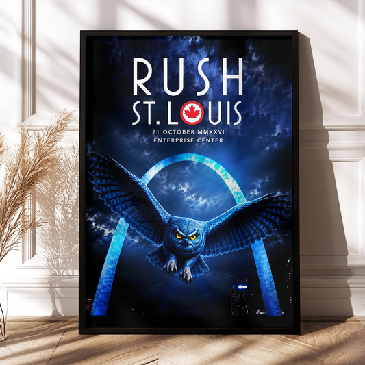 Rush St. Louis MO Event Poster 2026 Live At Enterprise Center October 21 2026  Poster